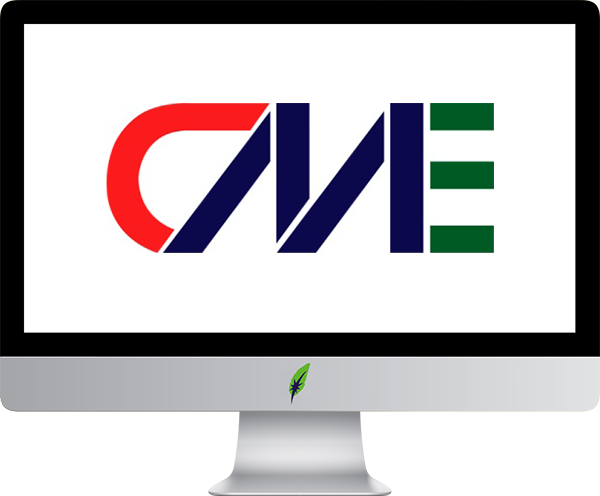 Afbeelding computerscherm met logo CME - Roemenië - in kleur op transparante achtergrond - 600 * 496 pixels